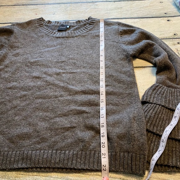 Cliché gray wool blend Tiered Bell Sleeve, sweater. M - Picture 7 of 8